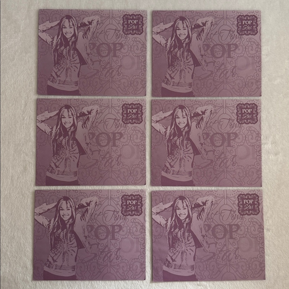 {NEW} Disney | 2009 Hannah Montana Photo Note Cards & Envelopes Set of 6 - Picture 6 of 15